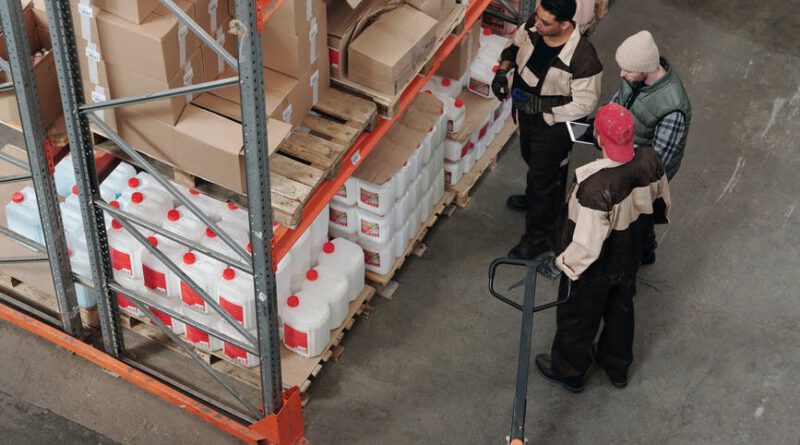 men working in a warehouse