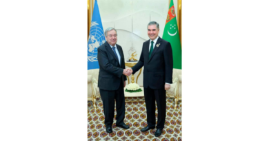 UN Secretary General Arrives in Turkmenistan on Official Visit