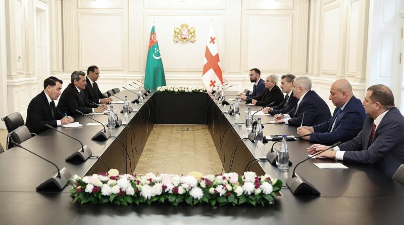 Meeting between the President of Georgia and the Minister of Foreign Affairs of Turkmenistan