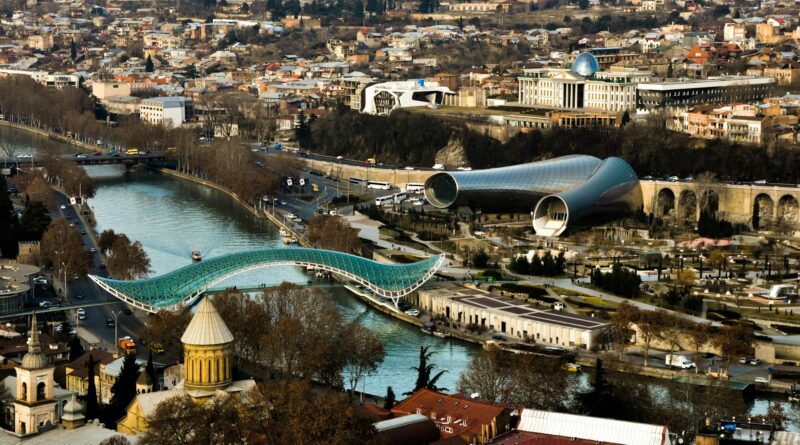 aerial city view