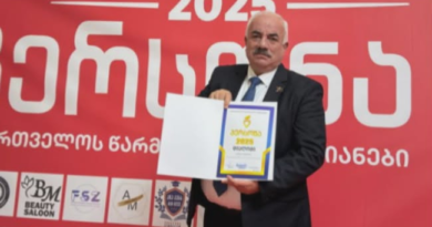 AZƏRTAC-ის სპეციალურმა კორესპონდენტმა საქართველოში უცხოელ ჟურნალისტებს შორის ნომინაცია „პერსონა-2025“ მოიპოვა